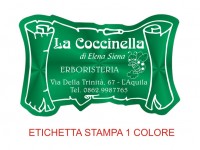 Etichette adesive per erboristerie, cosmetica, cosmesi (mm 55X36)  (cod.3M )